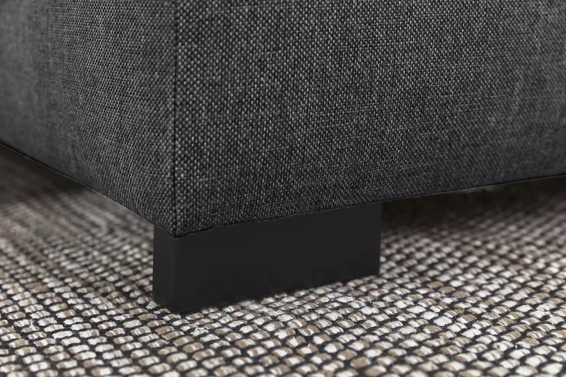 Crazy 5-istuttava U-muotoinen Sohva Kaksoisdivaanilla Kankaalla - Tummanharmaa - Huonekalut - Sohva - U-Sohva