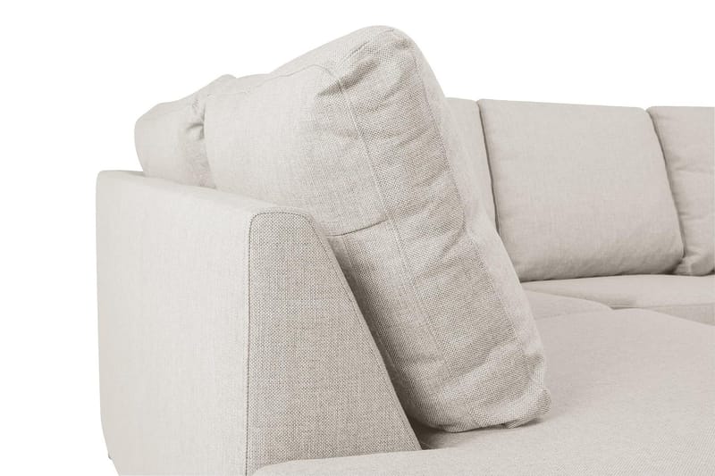 Crazy 5-istuttava Vasenkätinen U-muotoinen Sohva Divaanilla ja Divaanituolilla Kankaalla - Beige - Huonekalut - Sohva - U-Sohva