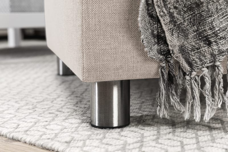 Crazy 5-istuttava Vasenkätinen U-muotoinen Sohva Divaanilla ja Divaanituolilla Kankaalla - Beige - Huonekalut - Sohva - U-Sohva