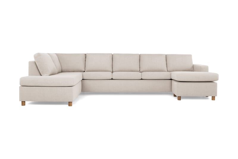 Crazy 5-istuttava Vasenkätinen U-muotoinen X-Large Sohva Divaanilla ja Divaanituolilla Kankaalla - Beige - Huonekalut - Sohva - Divaanisohva