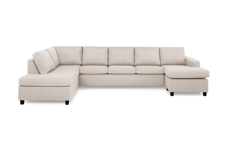Crazy 5-istuttava Vasenkätinen U-muotoinen X-Large Sohva Divaanilla ja Divaanituolilla Kankaalla - Beige - Huonekalut - Sohva - Divaanisohva