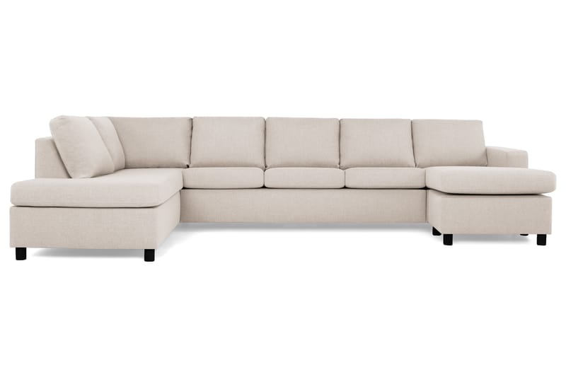 Crazy 5-istuttava Vasenkätinen U-muotoinen X-Large Sohva Divaanilla ja Divaanituolilla Kankaalla - Beige - Huonekalut - Sohva - Divaanisohva