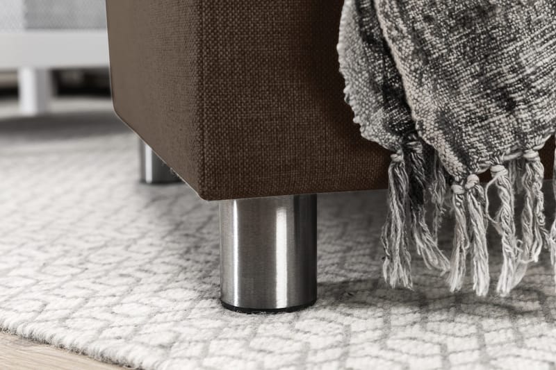 Crazy 5-istuttava Vasenkätinen U-muotoinen X-Large Sohva Divaanilla ja Divaanituolilla Kankaalla - Ruskea - Huonekalut - Sohva - U-Sohva