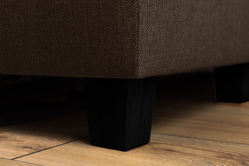 Crazy 5-istuttava Vasenkätinen U-muotoinen X-Large Sohva Divaanilla ja Divaanituolilla Kankaalla - Ruskea - Huonekalut - Sohva - U-Sohva