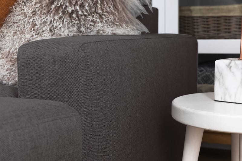 Crazy 5-istuttava Vasenkätinen U-muotoinen X-Large Sohva Divaanilla ja Divaanituolilla Kankaalla - Tummanharmaa - Huonekalut - Sohva - U-Sohva