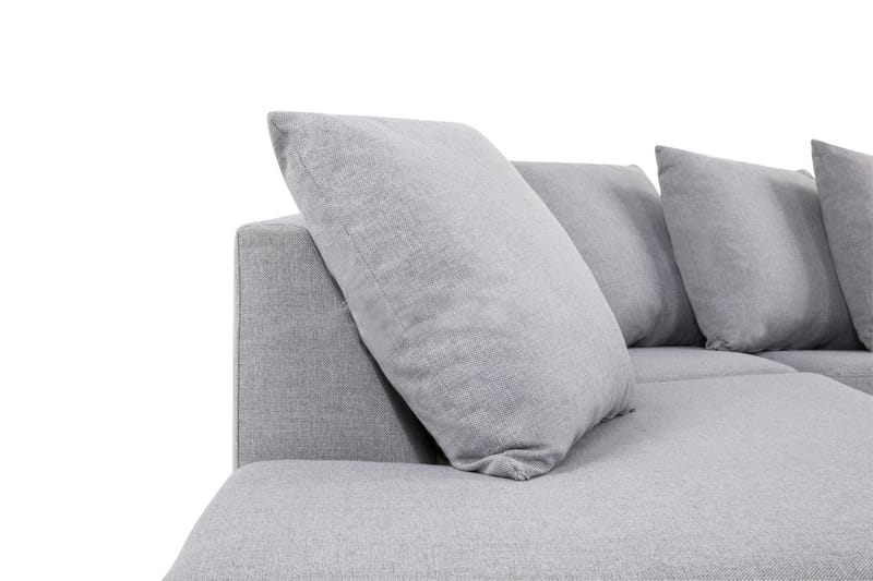 Crazy 5-istuttava Vasenkätinen U-muotoinen X-Large Sohva Divaanilla ja Schäslongilla Kankaalla sis. Kuorityynyt - Harmaa - Huonekalut - Sohva - U-Sohva