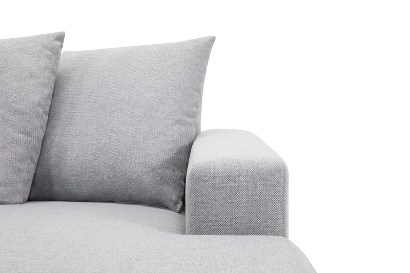 Crazy 5-istuttava Vasenkätinen U-muotoinen X-Large Sohva Divaanilla ja Schäslongilla Kankaalla sis. Kuorityynyt - Harmaa - Huonekalut - Sohva - U-Sohva