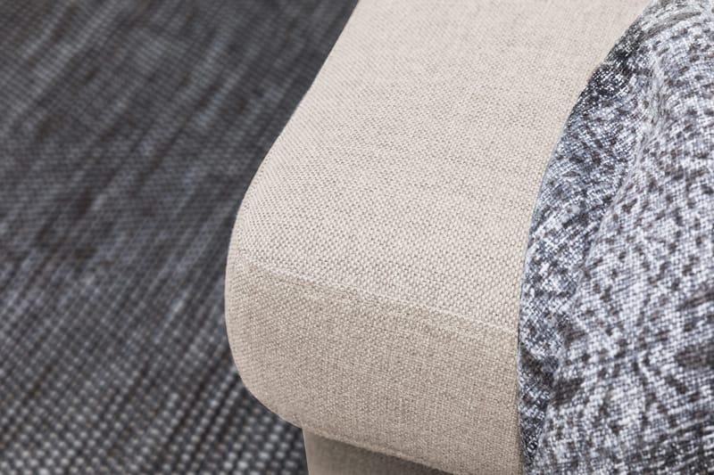 Crazy 6-istuttava Oikeakätinen U-muotoinen XX-Large Sohva Divaanilla ja Divaanituolilla Kankaalla - Beige - Huonekalut - Sohva - U-Sohva