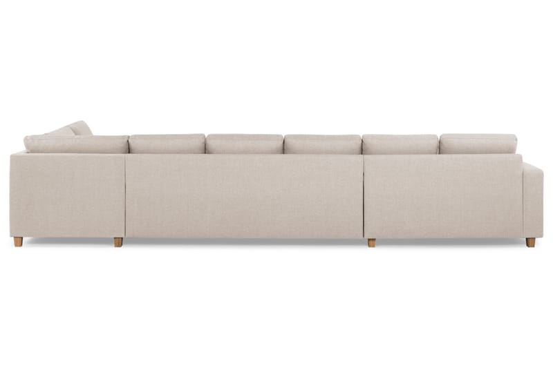 Crazy 6-istuttava Oikeakätinen U-muotoinen XX-Large Sohva Divaanilla ja Divaanituolilla Kankaalla - Beige - Huonekalut - Sohva - Divaanisohva
