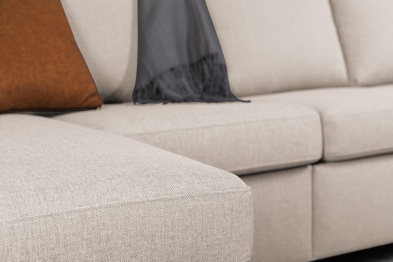 Crazy 6-istuttava Oikeakätinen U-muotoinen XX-Large Sohva Divaanilla ja Divaanituolilla Kankaalla - Beige - Huonekalut - Sohva - Divaanisohva