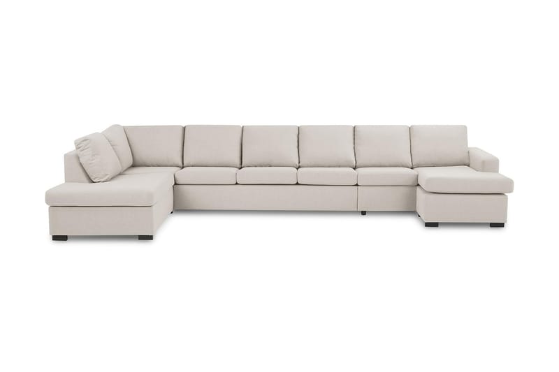 Crazy 6-istuttava Vasenkätinen U-muotoinen XX-Large Sohva Divaanilla ja Divaanituolilla Kankaalla - Beige - Huonekalut - Sohva - Divaanisohva