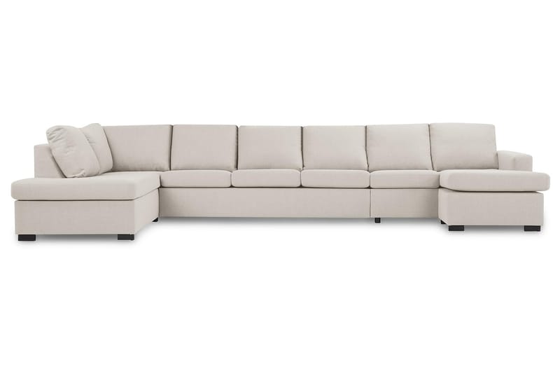 Crazy 6-istuttava Vasenkätinen U-muotoinen XX-Large Sohva Divaanilla ja Divaanituolilla Kankaalla - Beige - Huonekalut - Sohva - Divaanisohva