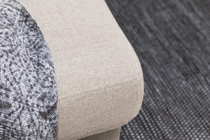 Crazy 6-istuttava Vasenkätinen U-muotoinen XX-Large Sohva Divaanilla ja Divaanituolilla Kankaalla - Beige - Huonekalut - Sohva - Divaanisohva