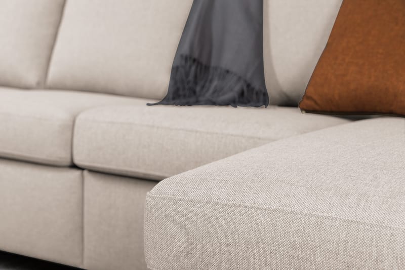 Crazy 6-istuttava Vasenkätinen U-muotoinen XX-Large Sohva Divaanilla ja Divaanituolilla Kankaalla - Beige - Huonekalut - Sohva - U-Sohva