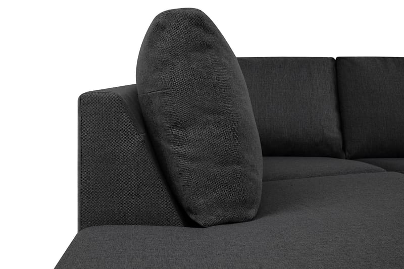 Crazy 6-istuttava Vasenkätinen U-muotoinen XX-Large Sohva Divaanilla ja Divaanituolilla Kankaalla - Tummanharmaa - Huonekalut - Sohva - Divaanisohva