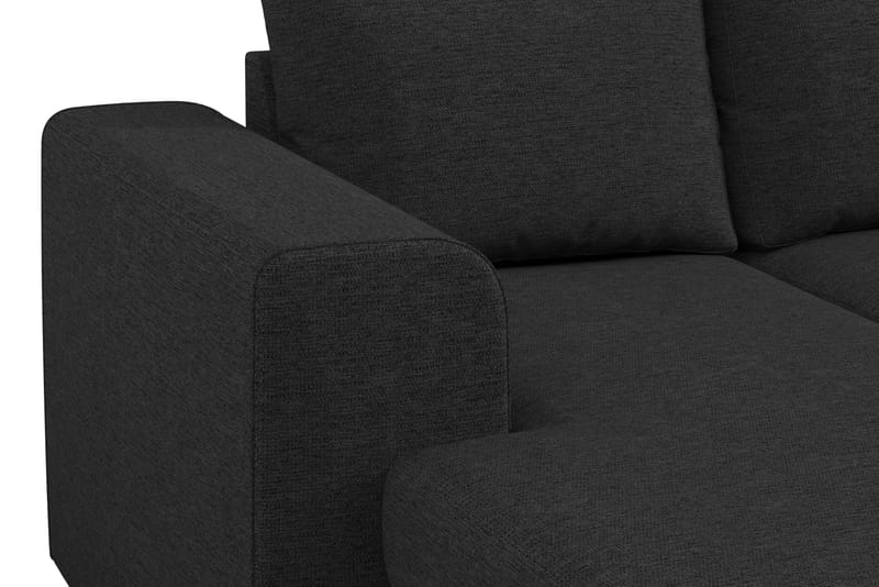 Link 4-istuttava Oikeakätinen U-muotoinen X-Large Sohva Divaanilla ja Divaaniosalla Kankaasta - Musta - Huonekalut - Sohva - U-Sohva