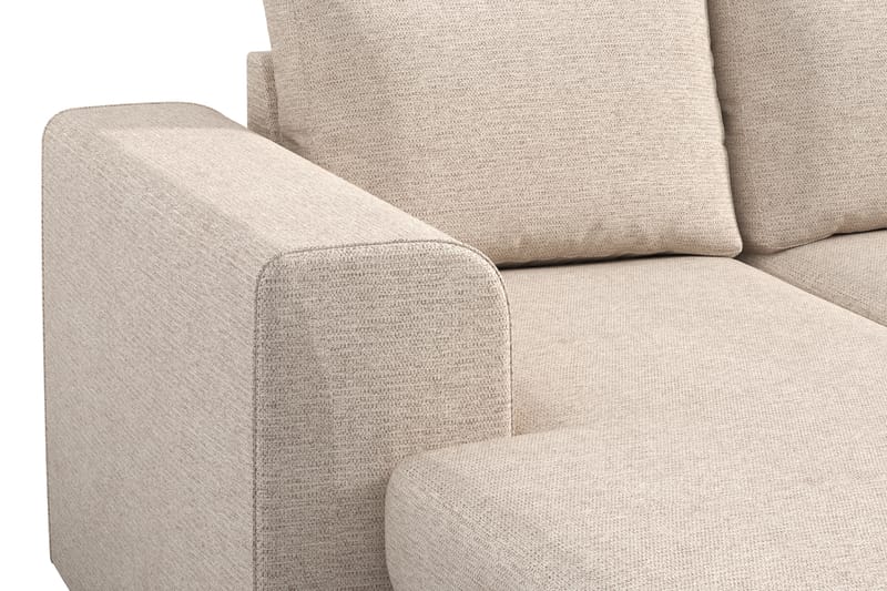 Link 4-istuttava U-muotoinen Sohva Kaksoisdivaanilla Kankaasta - Beige - Huonekalut - Sohva - U-Sohva