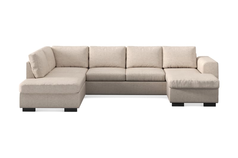 Link 4-istuttava Vasenkätinen U-muotoinen X-Large Sohva Divaanilla ja Divaaniosalla Kankaasta - Beige - Huonekalut - Sohva - U-Sohva