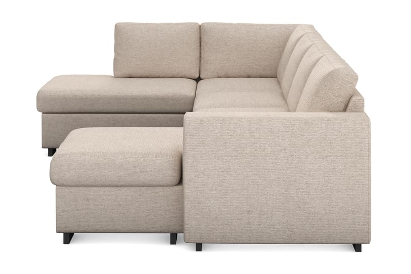 Link 4-istuttava Vasenkätinen U-muotoinen X-Large Sohva Divaanilla ja Divaaniosalla Kankaasta - Beige - Huonekalut - Sohva - U-Sohva