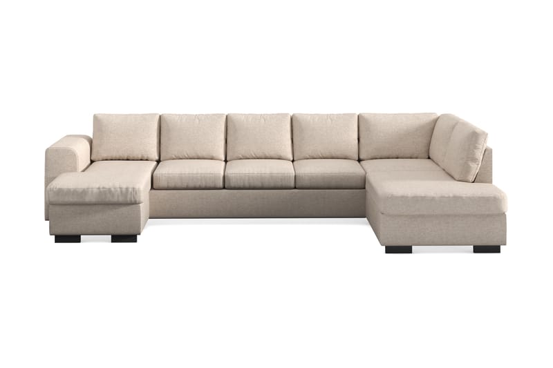 Link 5-istuttava Oikeakätinen U-muotoinen XX-Large Sohva Divaanilla ja Divaaniosalla Kankaasta - Beige - Huonekalut - Sohva - U-Sohva