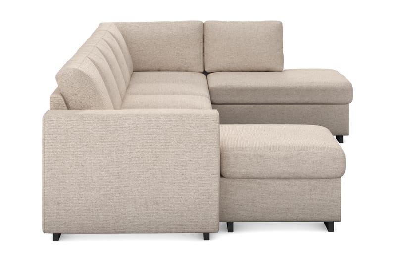 Link 5-istuttava Oikeakätinen U-muotoinen XX-Large Sohva Divaanilla ja Divaaniosalla Kankaasta - Beige - Huonekalut - Sohva - U-Sohva