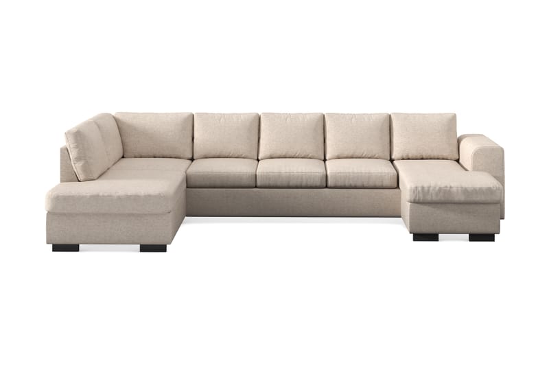 Link 5-istuttava Vasenkätinen U-muotoinen XX-Large Sohva Divaanilla ja Divaaniosalla Kankaasta - Beige - Huonekalut - Sohva - U-Sohva