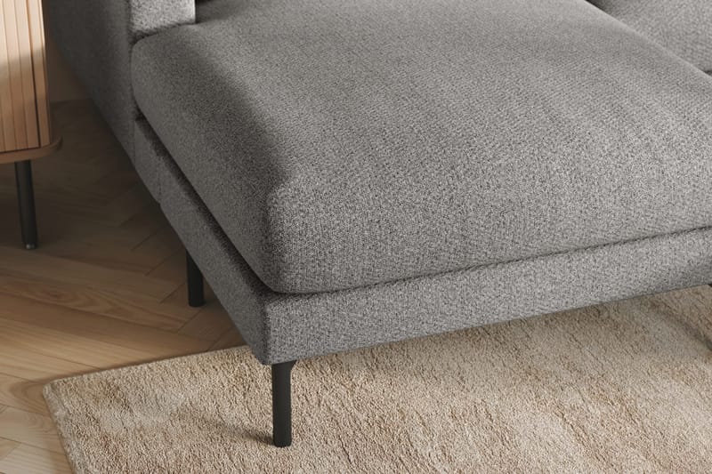 Menard 4-istuttava Oikeakätinen Suuri U-muotoinen Syvä Sohva Divaanilla ja Divaaniosalla Kankaasta - Harmaa - Huonekalut - Sohva - U-Sohva