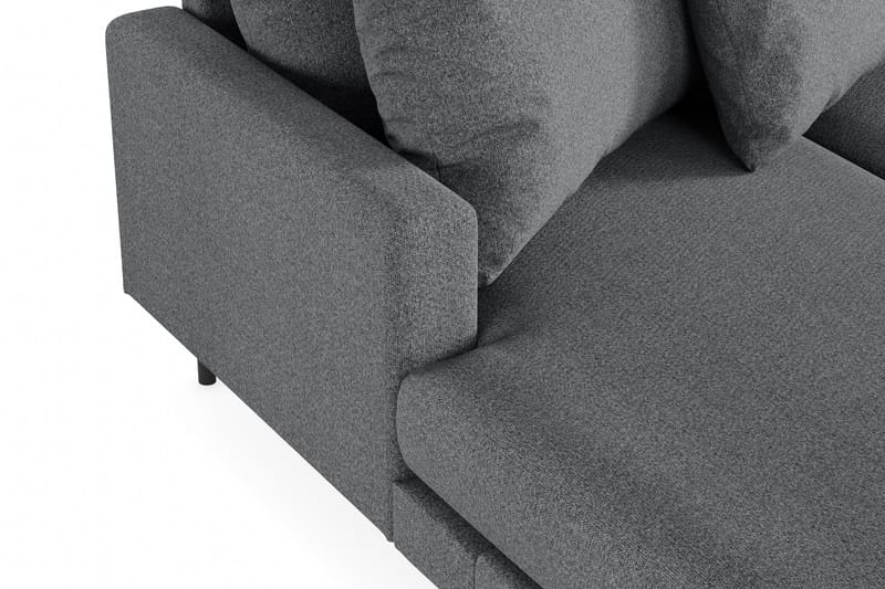 Menard 4-istuttava Oikeakätinen Suuri U-muotoinen Syvä Sohva Divaanilla ja Divaaniosalla Kankaasta - Tummanharmaa - Huonekalut - Sohva - U-Sohva