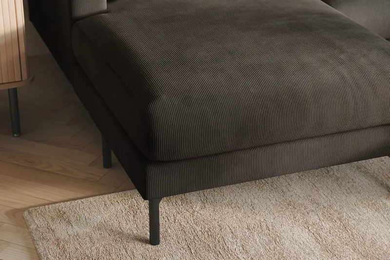 Menard 4-istuttava Oikeakätinen Suuri U-muotoinen Syvä Sohva Divaanilla ja Divaaniosalla Manchesterista - Tummanharmaa - Huonekalut - Sohva - U-Sohva