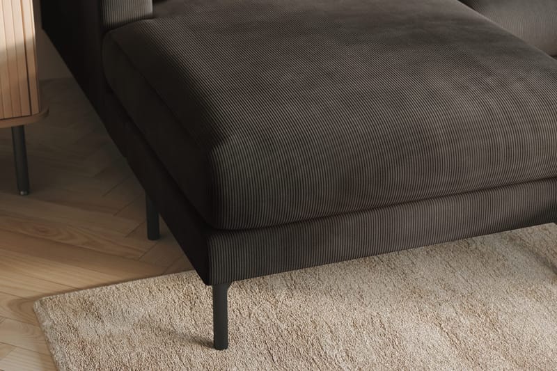 Menard 4-istuttava Oikeakätinen Suuri U-muotoinen Syvä Sohva Divaanilla ja Divaaniosalla Manchesterista - Tummanharmaa - Huonekalut - Sohva - U-Sohva