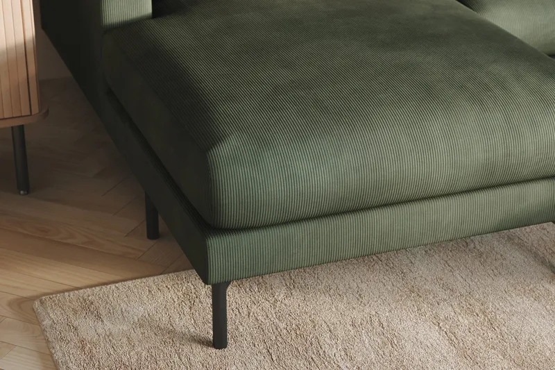 Menard 4-istuttava Oikeakätinen Suuri U-muotoinen Syvä Sohva Divaanilla ja Divaaniosalla Manchesterista - Vihreä - Huonekalut - Sohva - U-Sohva