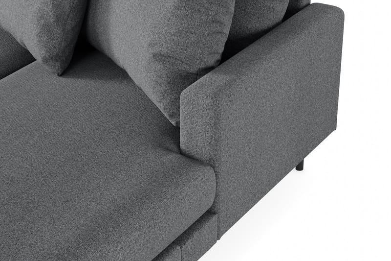 Menard 4-istuttava Vasenkätinen Suuri U-muotoinen Syvä Sohva Divaanilla ja Divaaniosalla Kankaasta - Tummanharmaa - Huonekalut - Sohva - U-Sohva