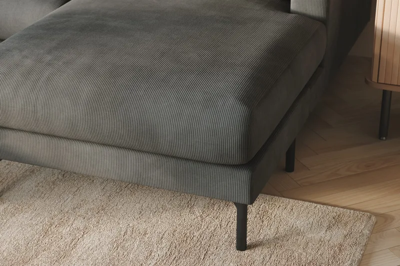 Menard 4-istuttava Vasenkätinen Suuri U-muotoinen Syvä Sohva Divaanilla ja Divaaniosalla Manchesterista - Harmaa - Huonekalut - Sohva - U-Sohva