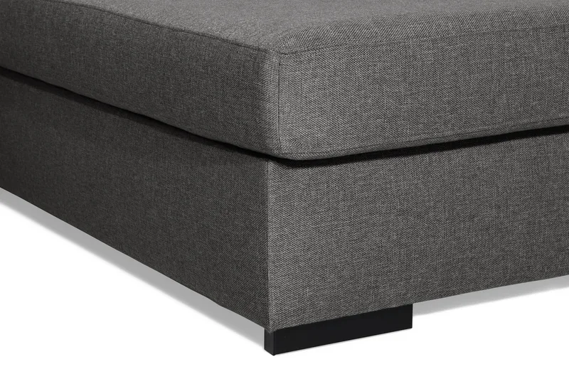 Ocean 4-istuttava Oikeakätinen U-muotoinen Sohva Divaanilla ja Divaaniosalla Kankaasta - Tummanharmaa - Huonekalut - Sohva - U-Sohva