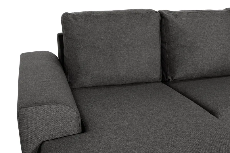 Ocean 4-istuttava Oikeakätinen U-muotoinen Sohva Divaanilla ja Divaaniosalla Kankaasta - Tummanharmaa - Huonekalut - Sohva - U-Sohva
