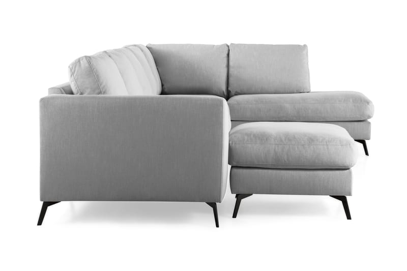 Ocean Lyx 6-istuttava Oikeakätinen U-muotoinen Sohva Divaanilla ja Divaanituolilla + Rahi Kankaalla - Harmaa - Huonekalut - Sohva - U-Sohva