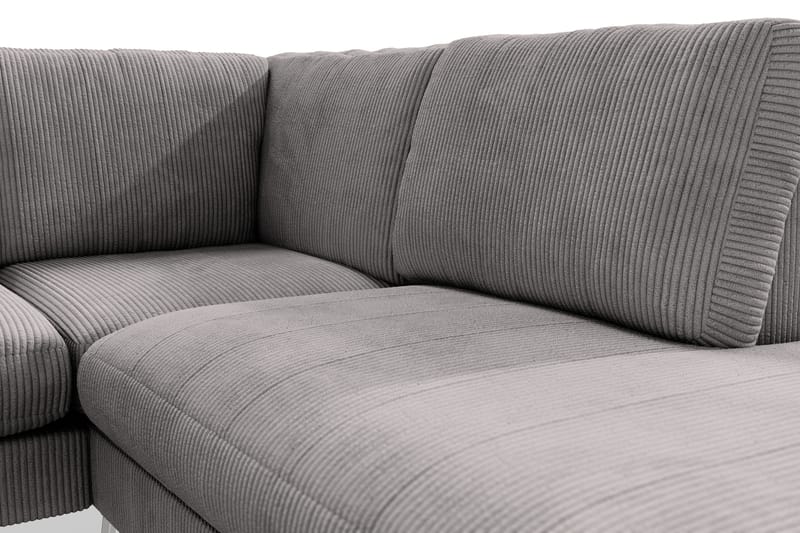 Ocean Lyx 6-istuttava Oikeakätinen U-muotoinen Sohva Divaanilla ja Divaanituolilla + Rahi Manchester-kankaalla - Tummanharmaa - Huonekalut - Sohva - U-Sohva