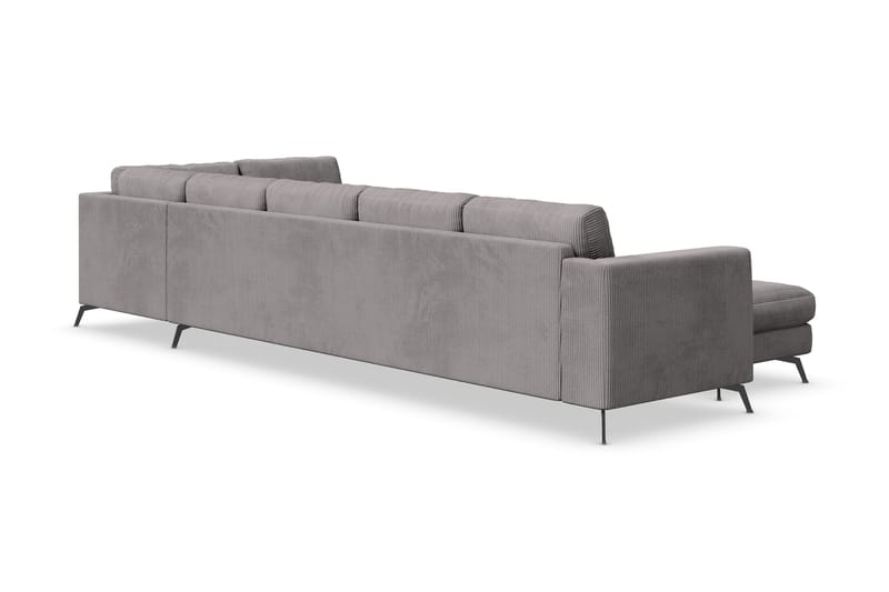 Ocean Lyx 6-istuttava Oikeakätinen U-muotoinen Sohva Divaanilla ja Divaanituolilla + Rahi Manchester-kankaalla - Tummanharmaa - Huonekalut - Sohva - U-Sohva