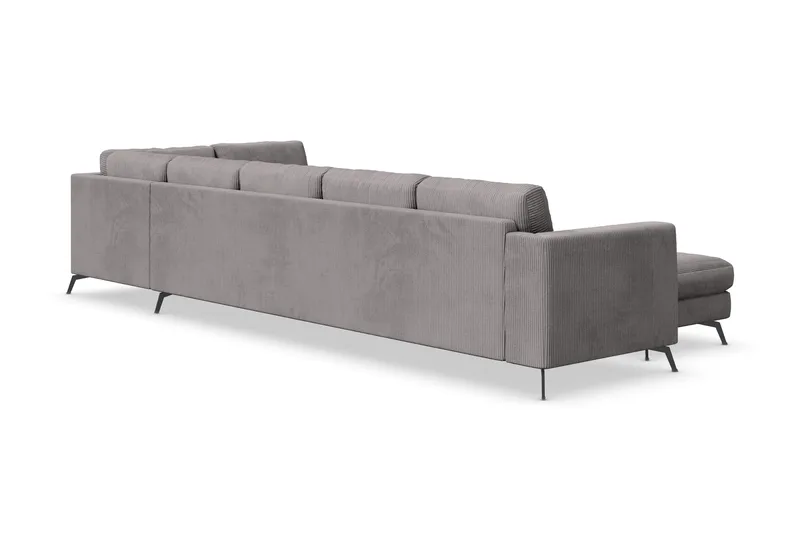 Ocean Lyx 6-istuttava Oikeakätinen U-muotoinen Sohva Divaanilla ja Divaanituolilla + Rahi Manchester-kankaalla - Tummanharmaa - Huonekalut - Sohva - U-Sohva