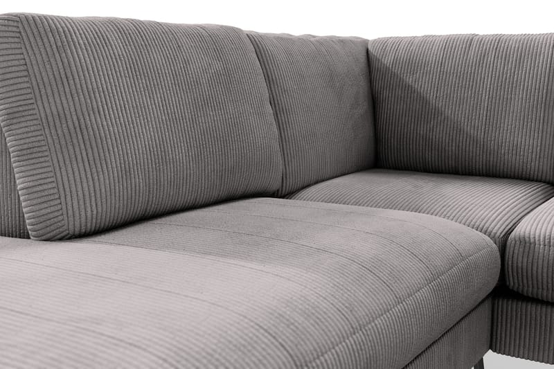 Ocean Lyx 6-istuttava Vasenkätinen U-muotoinen Sohva Divaanilla ja Divaanituolilla + Rahi Manchester-kankaalla - Tummanharmaa - Huonekalut - Sohva - U-Sohva