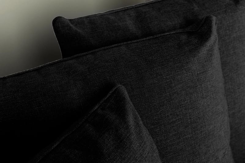 Optus 4-istuttava Oikeakätinen U-muotoinen Sohva Divaanilla ja Divaanituolilla Kankaalla sis. Kirjekuorityynyt - Musta - Huonekalut - Sohva - U-Sohva