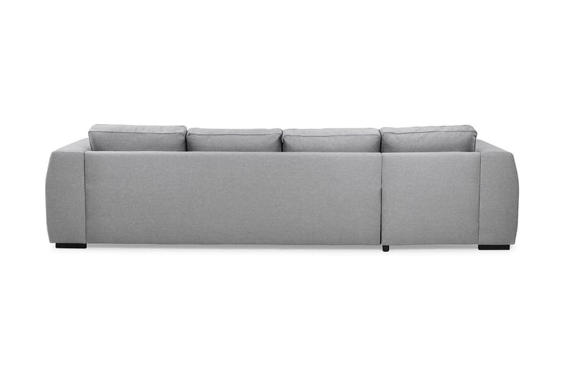 Optus 4-istuttava U-muotoinen Sohva Kaksoisdivaanilla Kankaalla - Vaaleanharmaa - Huonekalut - Sohva - U-Sohva