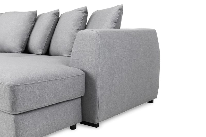 Optus 4-istuttava Vasenkätinen U-muotoinen Sohva Divaanilla ja Divaanituolilla Kankaalla sis. Kirjekuorityynyt - Vaaleanharmaa - Huonekalut - Sohva - U-Sohva