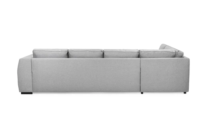 Optus 4-istuttava Vasenkätinen U-muotoinen Sohva Divaanilla ja Divaanituolilla Kankaalla - Vaaleanharmaa - Huonekalut - Sohva - U-Sohva