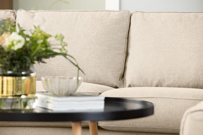 Optus 6-istuttava Vasenkätinen U-muotoinen Large Sohva Divaanilla ja Divaanituolilla Kankaalla - Beige - Huonekalut - Sohva - Divaanisohva