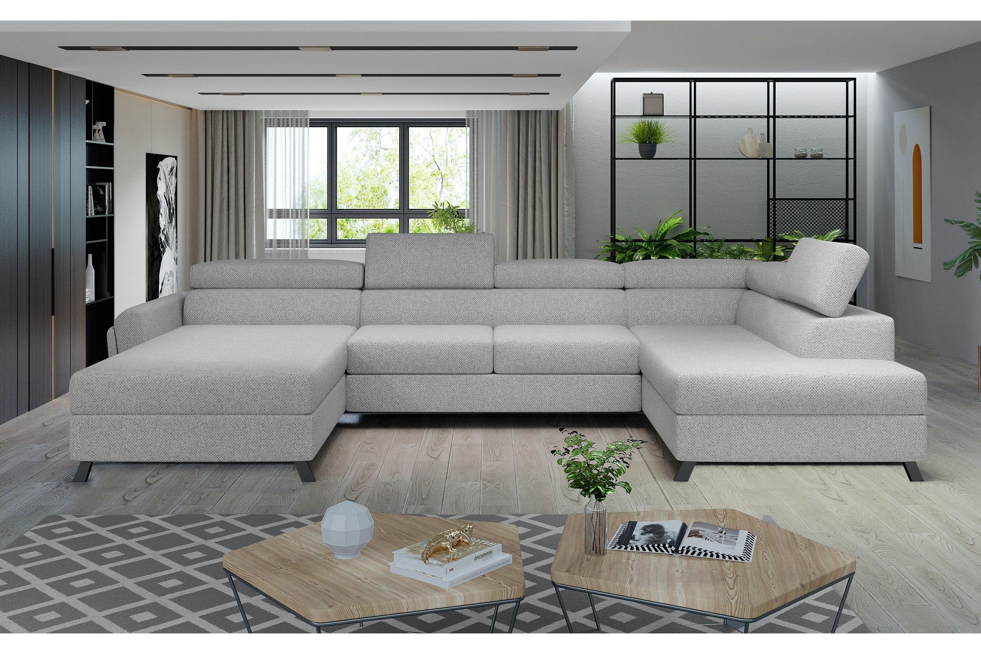 U-sohva Osettia Divaanilla Vasen - Beige