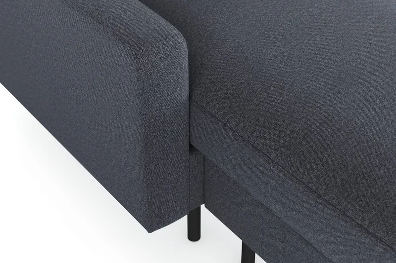 Peppe 4-istuttava Oikeakätinen U-muotoinen Sohva Divaanilla ja Divaaniosalla Kankaasta - Tummanharmaa - Huonekalut - Sohva - U-Sohva