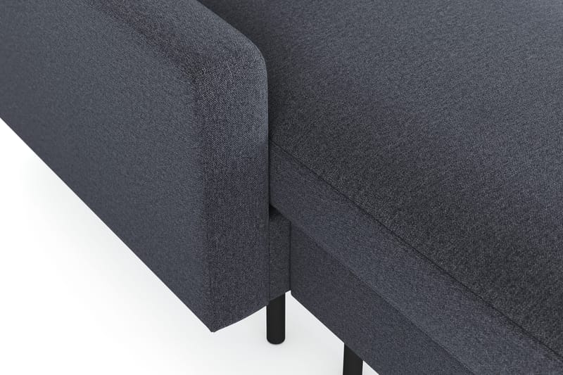 Peppe 4-istuttava Oikeakätinen U-muotoinen Sohva Divaanilla ja Divaaniosalla Kankaasta - Tummanharmaa - Huonekalut - Sohva - U-Sohva