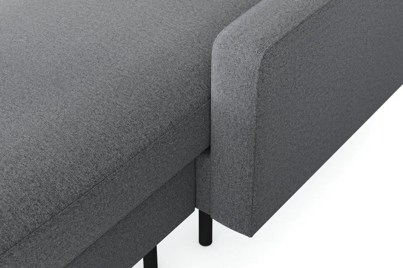 Peppe 4-istuttava Vasenkätinen U-muotoinen Sohva Divaanilla ja Leponurkkauksella Kankaasta - Vaaleanharmaa - Huonekalut - Sohva - U-Sohva