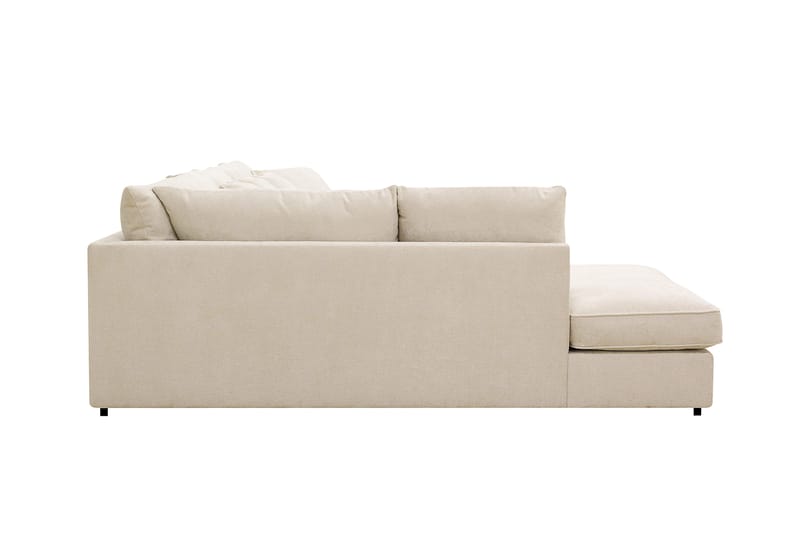 Rossita Lyx 6-istuttava Vasenkätinen U-muotoinen Extra syvä Sohva Divaanilla ja Lepotuoliosalla Chenille-kankaalla - Beige - Huonekalut - Sohva - U-Sohva